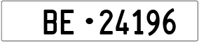 Trailer License Plate